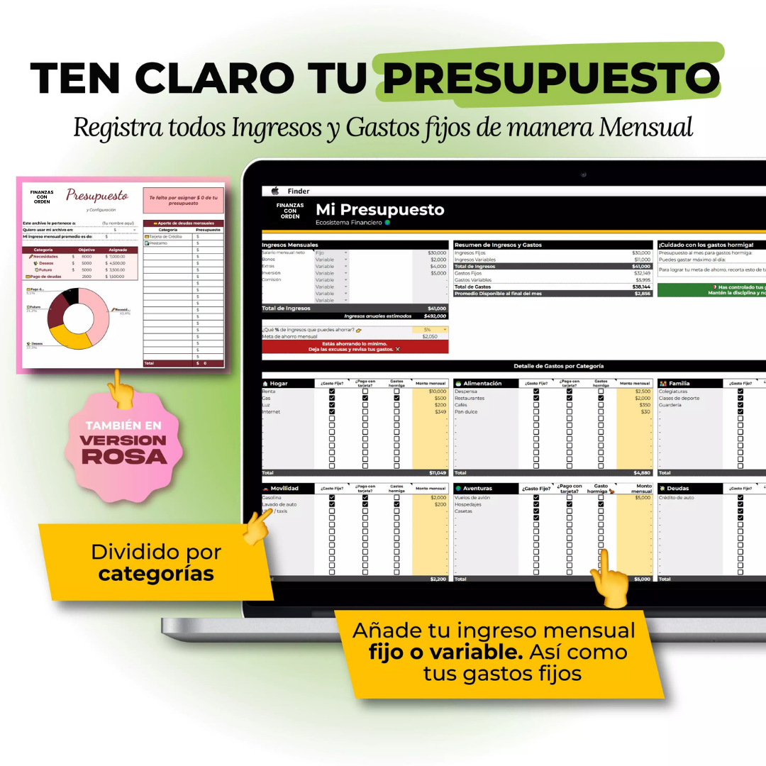 Plantilla Control Financiero Personal