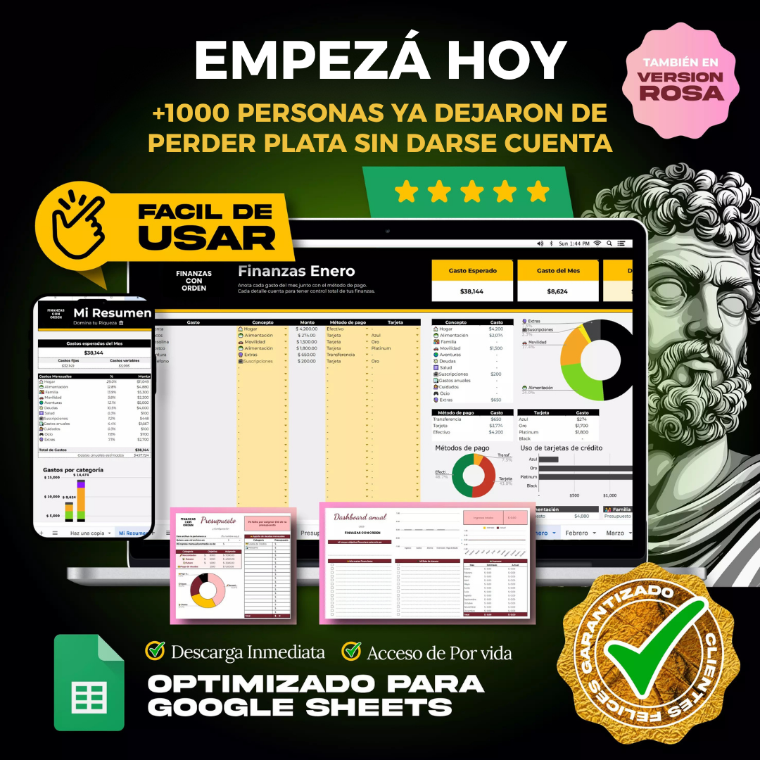 Plantilla Control Financiero Personal